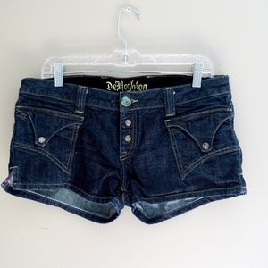 DeHoghton Punk Rock Couture Premium Denim Shorts